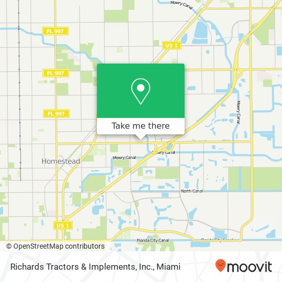 Mapa de Richards Tractors & Implements, Inc.