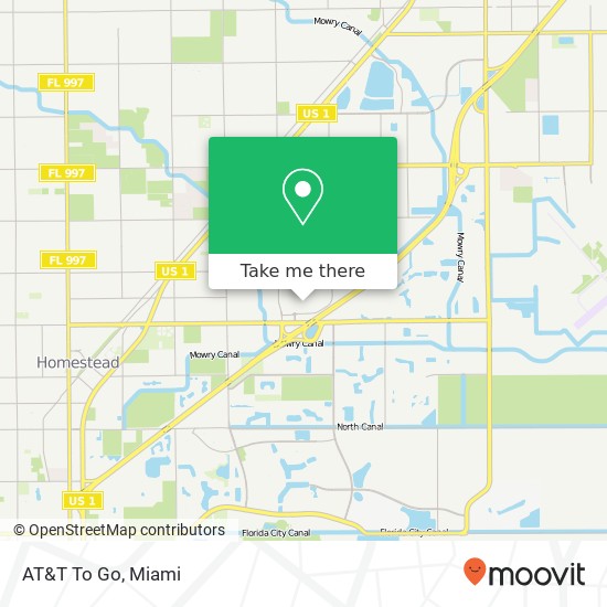 Mapa de AT&T To Go