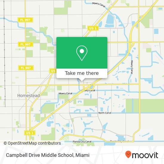 Campbell Drive Middle School map