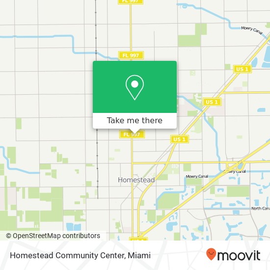 Homestead Community Center map