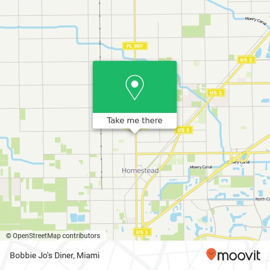 Mapa de Bobbie Jo's Diner