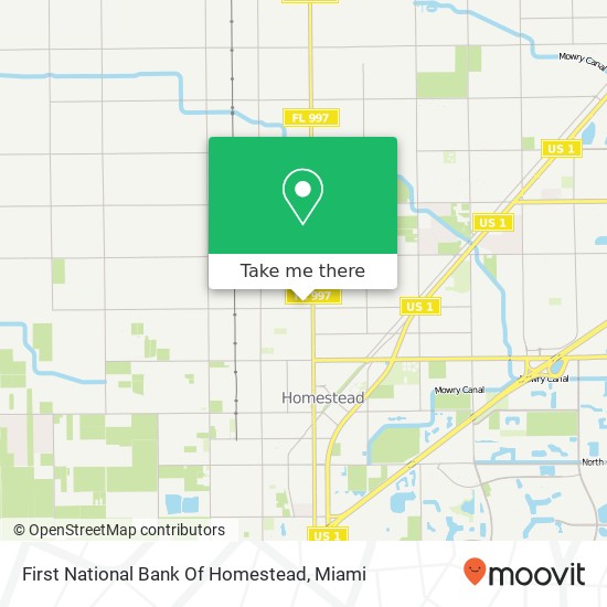 First National Bank Of Homestead map