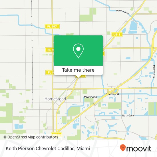 Keith Pierson Chevrolet Cadillac map