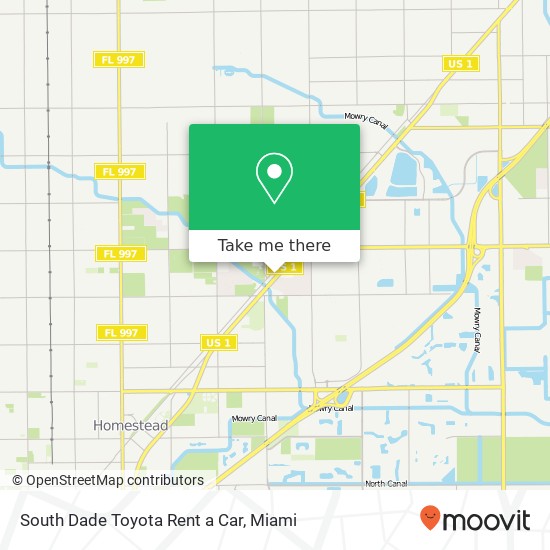 Mapa de South Dade Toyota Rent a Car