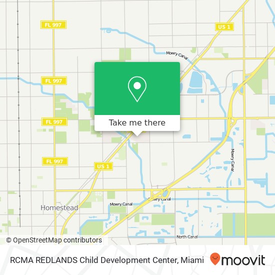 RCMA REDLANDS Child Development Center map