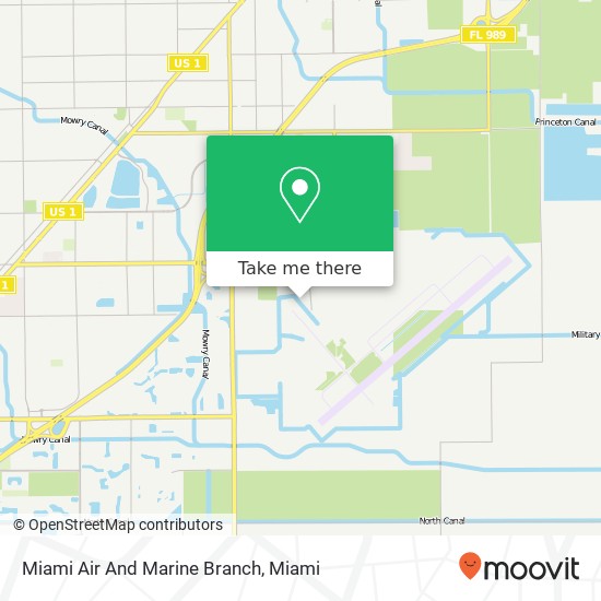 Miami Air And Marine Branch map