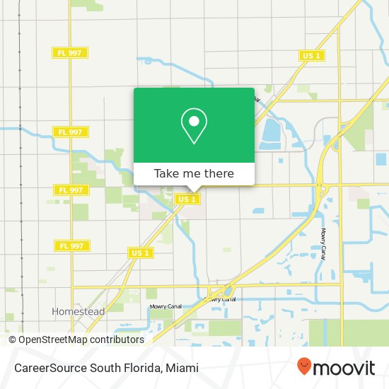 Mapa de CareerSource South Florida