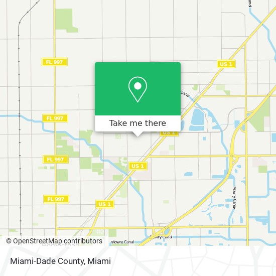 Miami-Dade County map