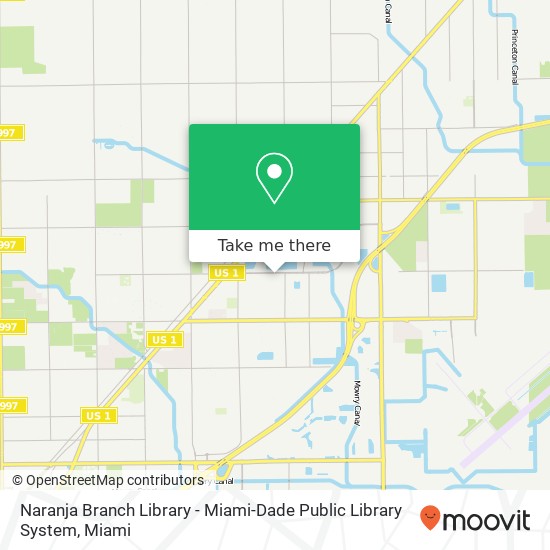 Naranja Branch Library - Miami-Dade Public Library System map