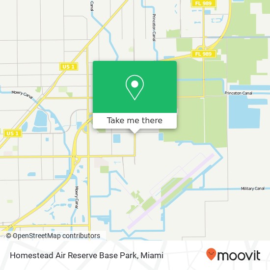 Homestead Air Reserve Base Park map