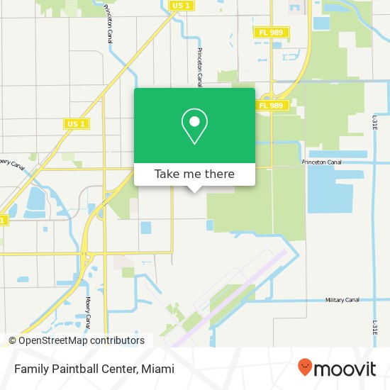 Mapa de Family Paintball Center