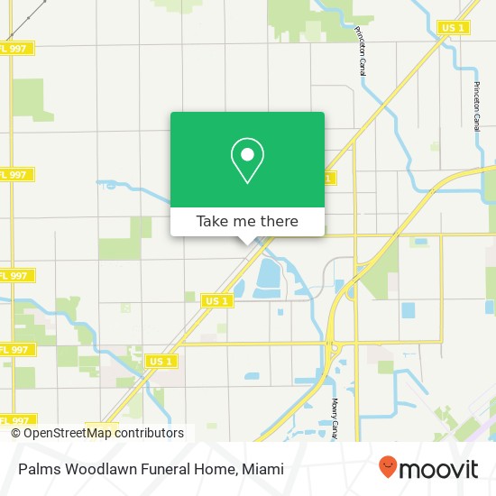 Palms Woodlawn Funeral Home map