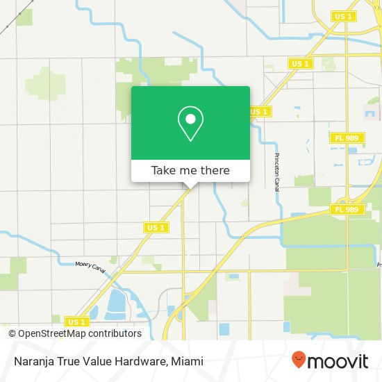Naranja True Value Hardware map