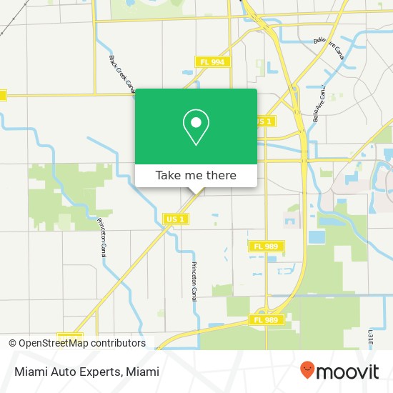 Mapa de Miami Auto Experts