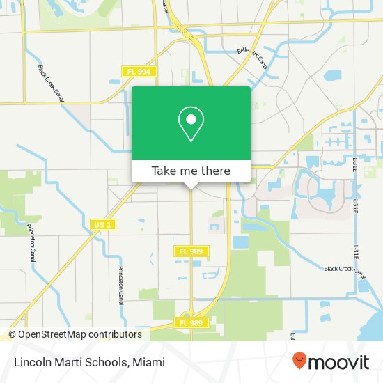 Lincoln Marti Schools map