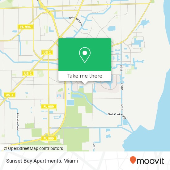 Sunset Bay Apartments map