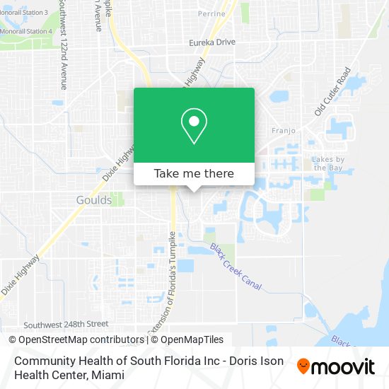 Mapa de Community Health of South Florida Inc - Doris Ison Health Center