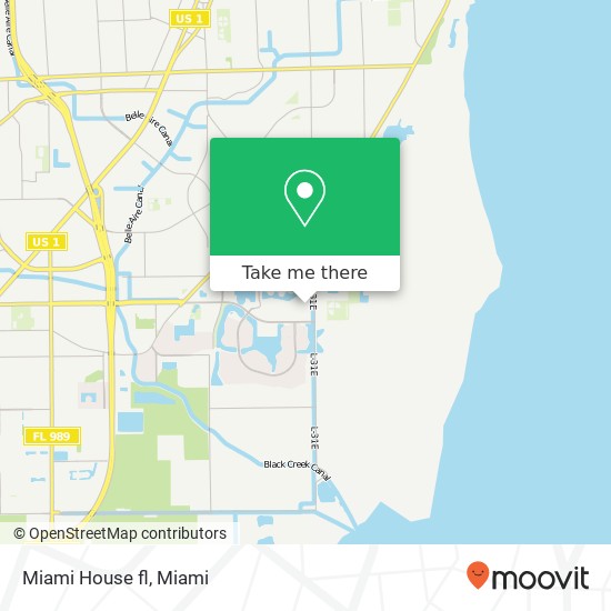 Mapa de Miami House fl