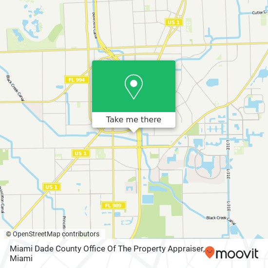 Miami Dade County Office Of The Property Appraiser map