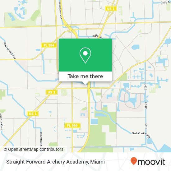 Straight Forward Archery Academy map
