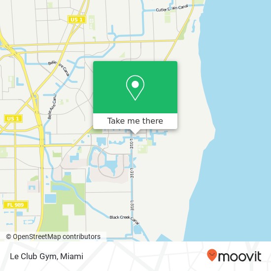 Mapa de Le Club Gym