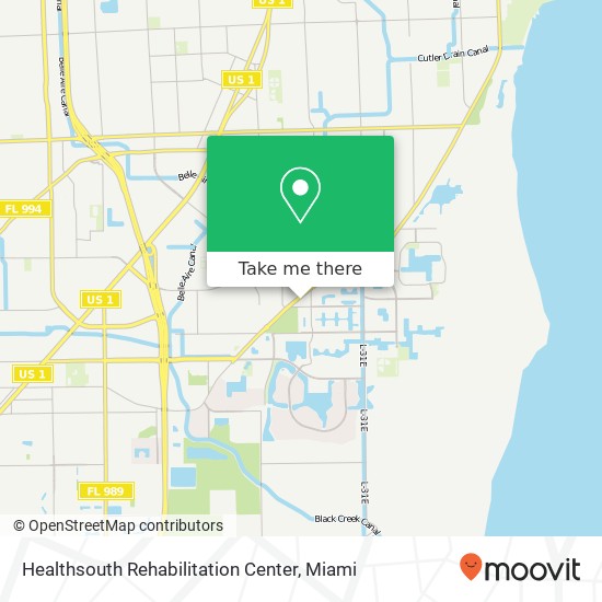 Mapa de Healthsouth Rehabilitation Center