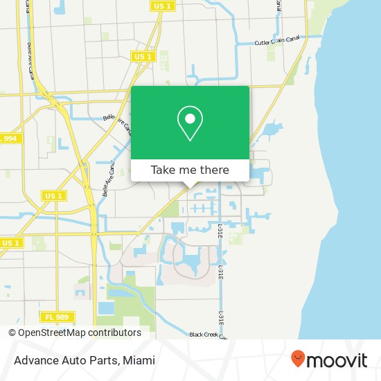 Advance Auto Parts map