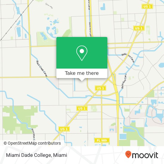 Miami Dade College map