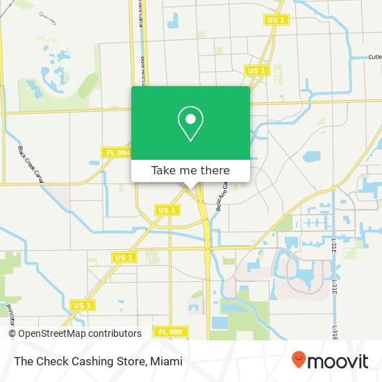 Mapa de The Check Cashing Store