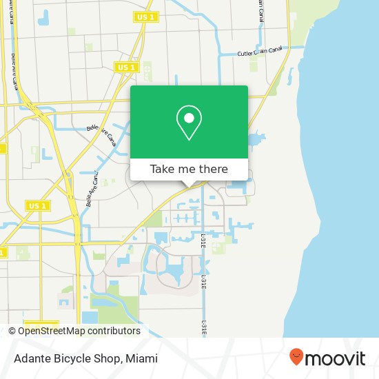 Mapa de Adante Bicycle Shop