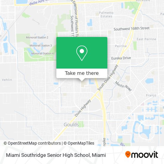 Mapa de Miami Southridge Senior High School