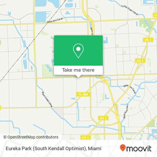 Eureka Park (South Kendall Optimist) map