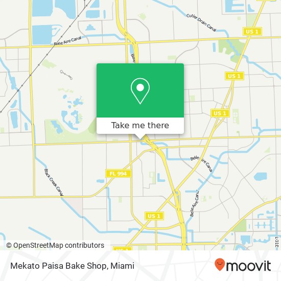 Mapa de Mekato Paisa Bake Shop