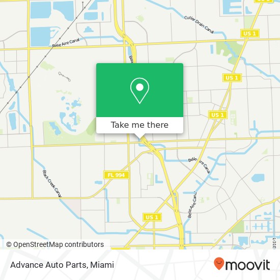 Advance Auto Parts map