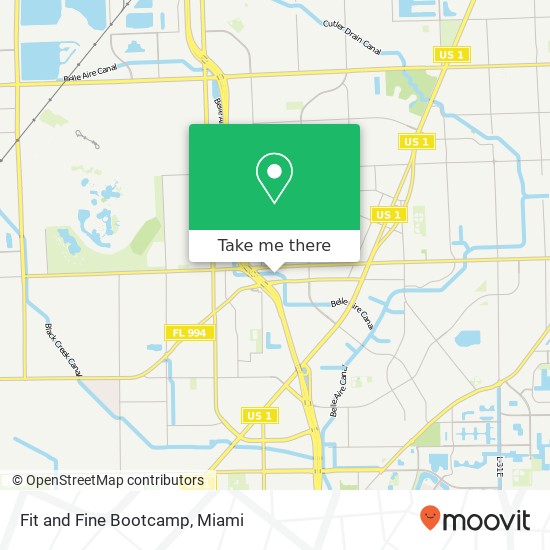 Fit and Fine Bootcamp map