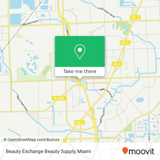 Beauty Exchange Beauty Supply map