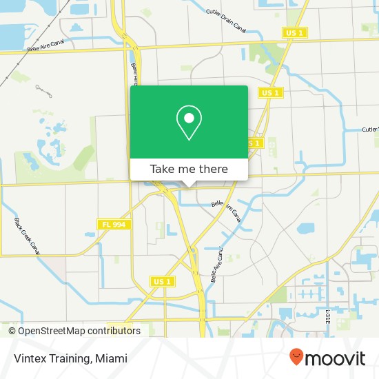 Vintex Training map