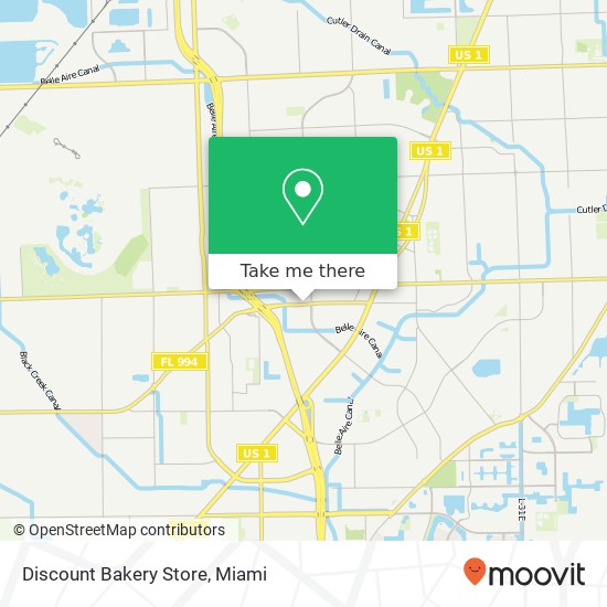 Mapa de Discount Bakery Store