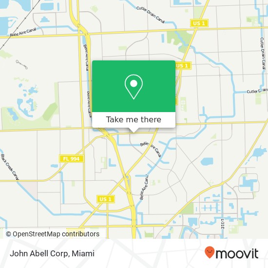 Mapa de John Abell Corp