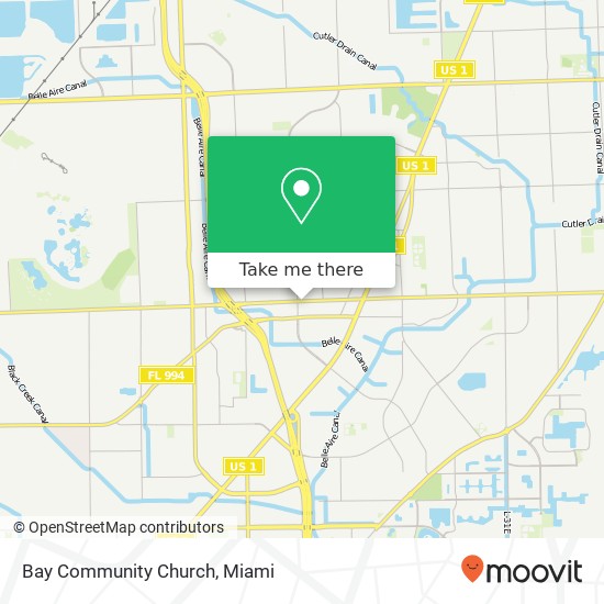 Bay Community Church map