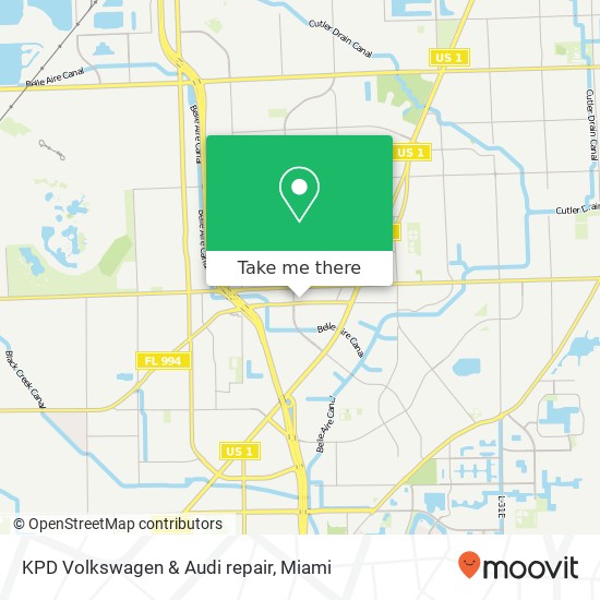 KPD Volkswagen & Audi repair map