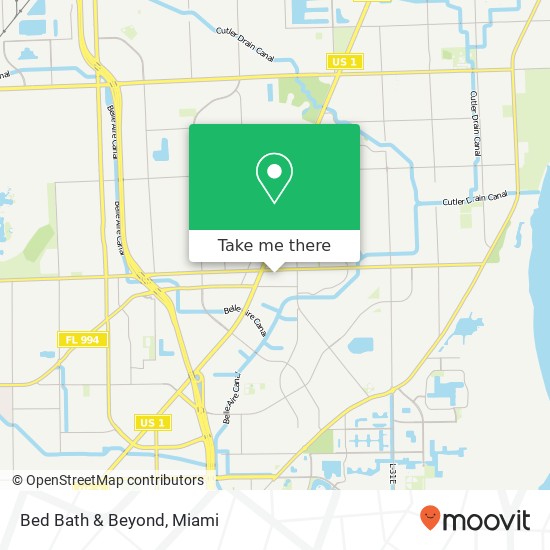 Bed Bath & Beyond map