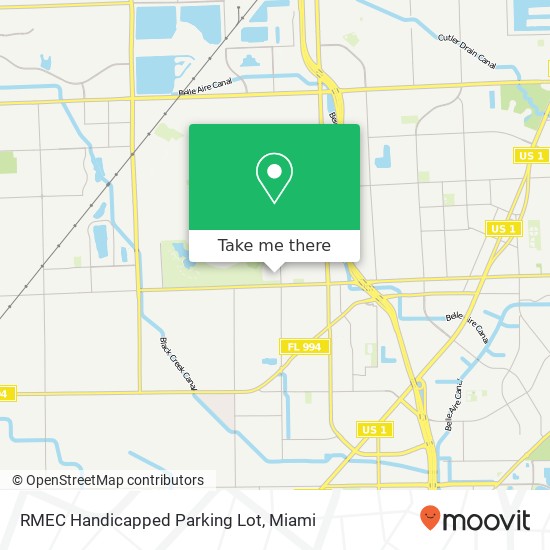 RMEC Handicapped Parking Lot map