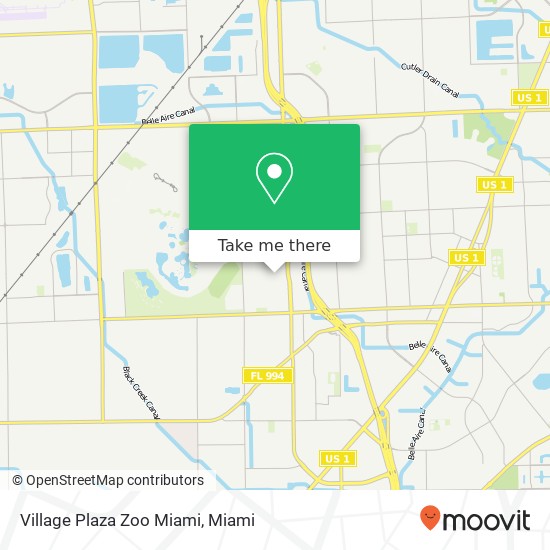 Village Plaza Zoo Miami map