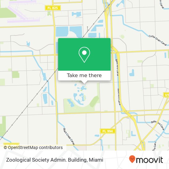 Mapa de Zoological Society Admin. Building