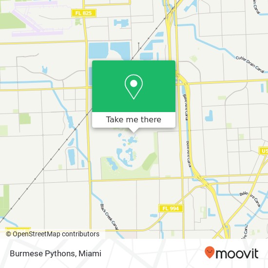 Burmese Pythons map