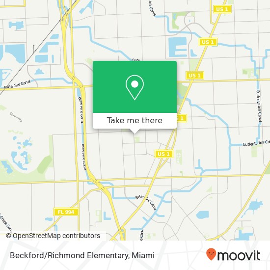 Beckford/Richmond Elementary map