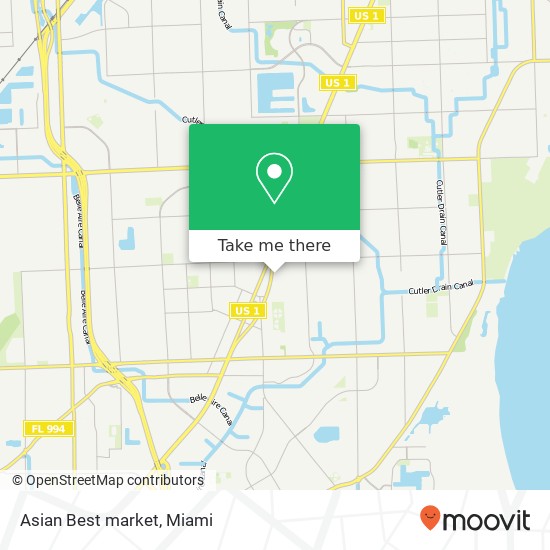 Mapa de Asian Best market