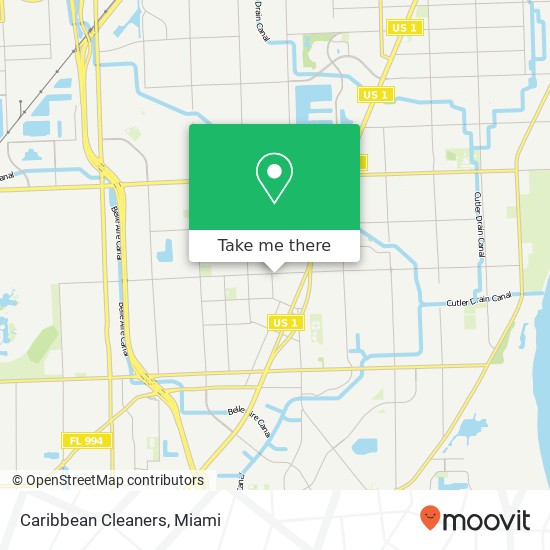 Caribbean Cleaners map