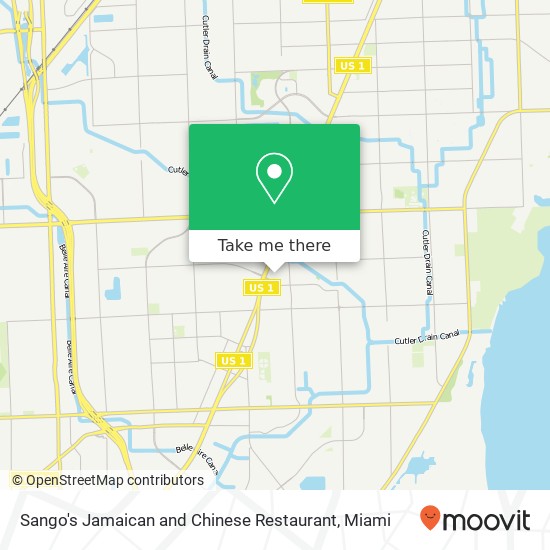 Mapa de Sango's Jamaican and Chinese Restaurant